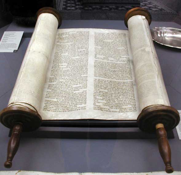 The scrolls of the torah
