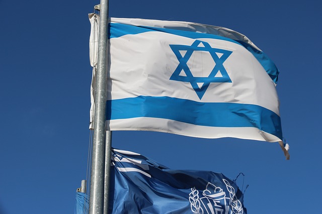 The national flag of Israel