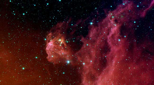 Infra red image of the constellation Orion