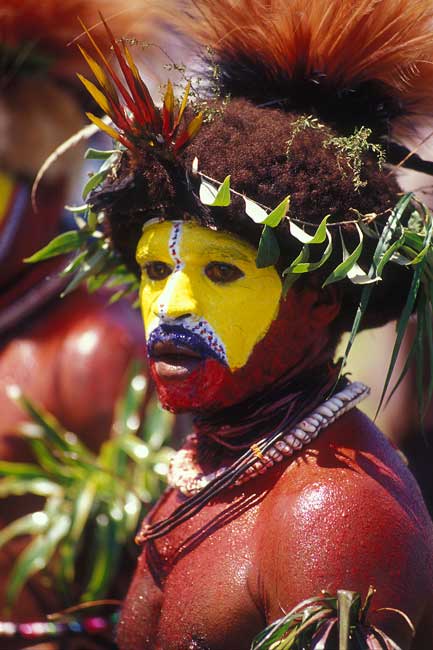 Huli wigman from Papua New Guinea