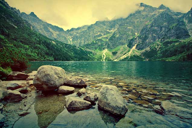 lake and mountain