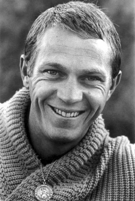 Steve McQueen smiling. Photo by Phil Avery