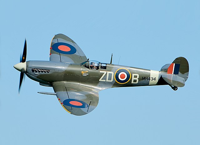 A Spitfire in flight